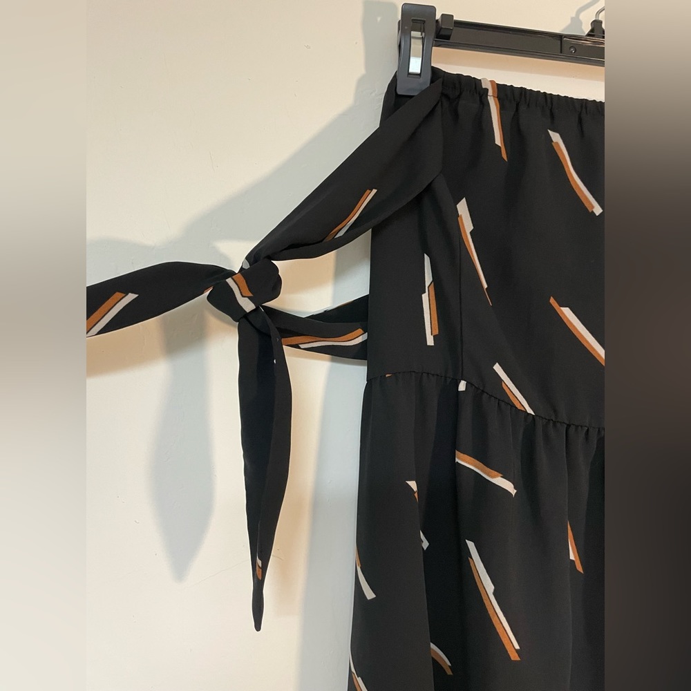 Xhilaration black strapless dress with arm ties